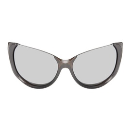 발렌시아가 Balenciaga Gray Cat-Eye Sunglasses 241342M134038