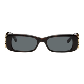 발렌시아가 Balenciaga Tortoiseshell Dynasty Sunglasses 241342M134040