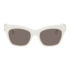 발렌시아가 Balenciaga White Dynasty Butterfly Sunglasses 241342M134047