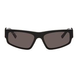 발렌시아가 Balenciaga Black Rectangular Sunglasses 241342M134052