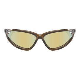 발렌시아가 Balenciaga Taupe Side Xpander Sunglasses 241342M134061