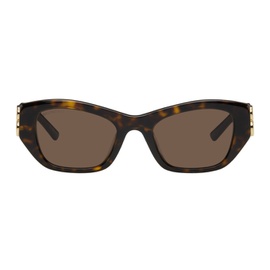 발렌시아가 Balenciaga Brown Cat-Eye Sunglasses 241342M134075