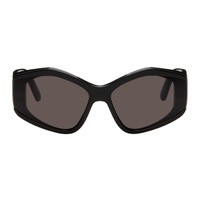 발렌시아가 Balenciaga Black Geometric Sunglasses 241342M134083