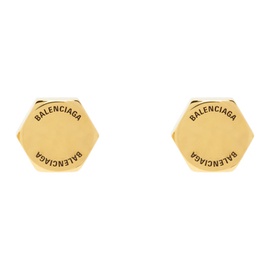 발렌시아가 Balenciaga Gold Garage Double Screw Earrings 241342M144002