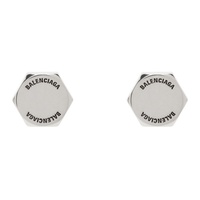 발렌시아가 Balenciaga Silver Garage Double Screw Earrings 241342M144003