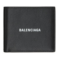발렌시아가 Balenciaga Black Cash Square Folded Wallet 241342M164004