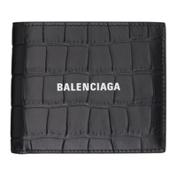 발렌시아가 Balenciaga Black Bifold Wallet 241342M164005