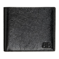 발렌시아가 Balenciaga Black Monaco Square Folded Wallet 241342M171002