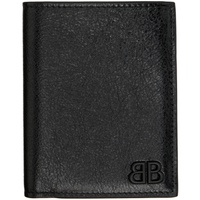발렌시아가 Balenciaga Black Monaco Vertical Bifold Wallet 241342M171003