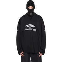 발렌시아가 Balenciaga Black 3B Sports Icon Ski Long Sleeve T-Shirt 241342M213029