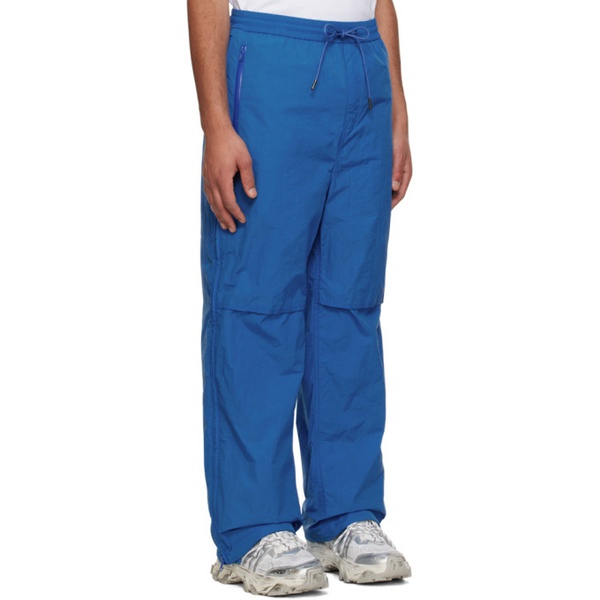  준지 Juun.J Blue Side Zip Trousers 241343M191006