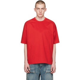 준지 Juun.J Red Zip Pocket T-Shirt 241343M213020