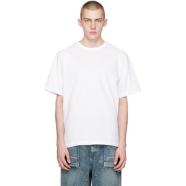 준지 Juun.J White Embroidered T-Shirt 241343M213028
