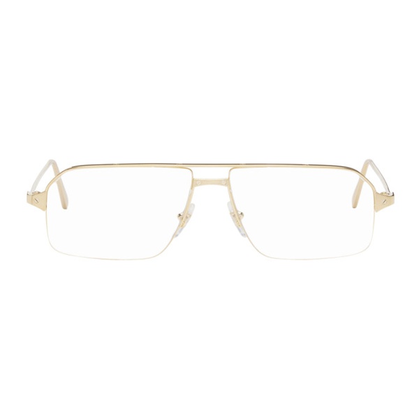  Cartier Gold Aviator Glasses 241346F004004