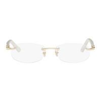 Cartier Gold Oval Glasses 241346F004005