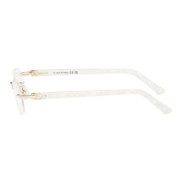  Cartier Gold Oval Glasses 241346F004005