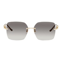 Gold Panthere de Cartier Sunglasses 241346F005013