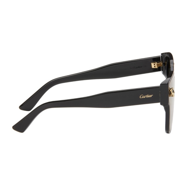  Cartier Black Panthere Sunglasses 241346F005015