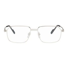 Cartier Silver Rectangular Glasses 241346M133011