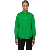 Comme des Garcons Homme Plus Green Vented Shirt 241347M192005