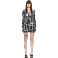 Louisa Ballou Multicolor Printed Minidress 241348F052000