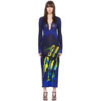 Louisa Ballou Blue Helios Maxi Dress 241348F055007