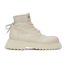 Marsell 오프화이트 Off-White Micarro Lace-Up Ankle Boots 241349M255010