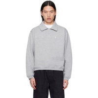 Stuessy Gray Half-Zip Sweater 241353M202020