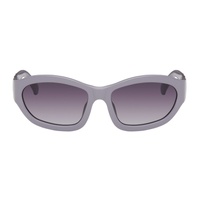 드리스 반 노튼 Dries Van Noten Purple 린다 패로우 Linda Farrow 에디트 Edition Goggle Sunglasses 241358F005001