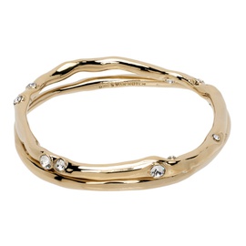 드리스 반 노튼 Dries Van Noten Gold Crystal Cuff Bracelet Set 241358F020000