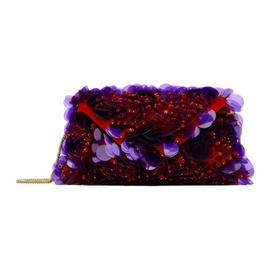 드리스 반 노튼 Dries Van Noten Red & Purple Sequin Embellished Shoulder Bag 241358F044000