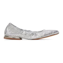 드리스 반 노튼 Dries Van Noten Silver Glitter Ballerina Flats 241358F118000