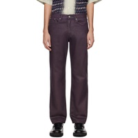드리스 반 노튼 Dries Van Noten Purple Five-Pocket Jeans 241358M186009