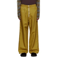 드리스 반 노튼 Dries Van Noten Yellow Overdyed Trousers 241358M191021