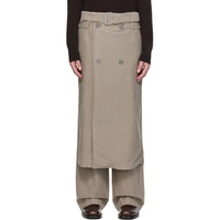 드리스 반 노튼 Dries Van Noten Gray Wrap Trousers 241358M191033