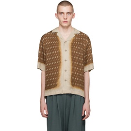 드리스 반 노튼 Dries Van Noten Taupe & Brown Patterned Shirt 241358M192020