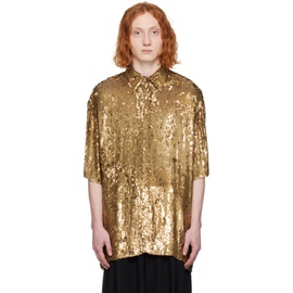 드리스 반 노튼 Dries Van Noten Gold Loose Shirt 241358M192029