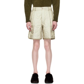 드리스 반 노튼 Dries Van Noten Green Padded Shorts 241358M193004