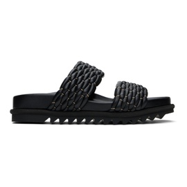 드리스 반 노튼 Dries Van Noten Black Braided Sandals 241358M234006