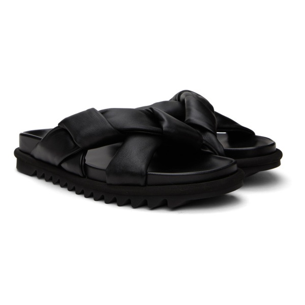  드리스 반 노튼 Dries Van Noten Black Padded Sandals 241358M234010