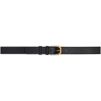 더 로우 The Row Black Art Deco Box Calf Leather Belt 241359F001017