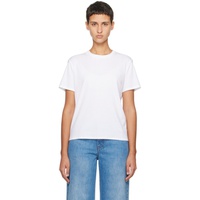 더 로우 The Row White Wesler T-Shirt 241359F110002