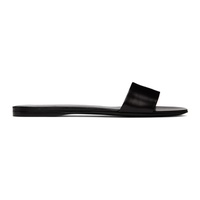 더 로우 The Row Black Combo Slide Sandals 241359F124006