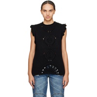 Andersson Bell Black Marlen Flower Vest 241375F096004