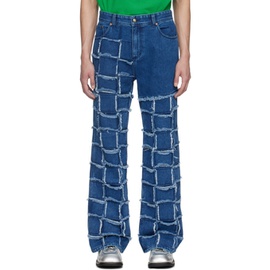 앤더슨벨 Andersson Bell Blue New Patchwork Jeans 241375M186003