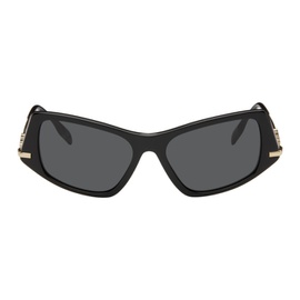 버버리 Burberry Black Cat-Eye Sunglasses 241376F005038