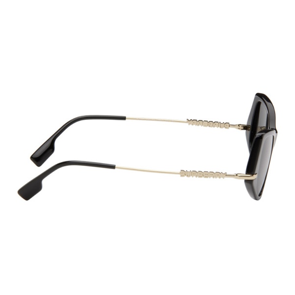 버버리 버버리 Burberry Black Cat-Eye Sunglasses 241376F005038