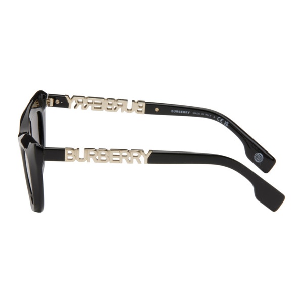 버버리 버버리 Burberry Black Cat-Eye Sunglasses 241376F005043