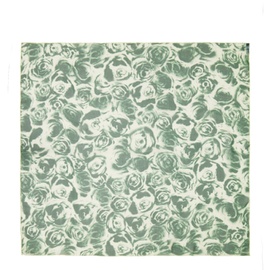 버버리 Burberry Green Rose Silk Scarf 241376F029014