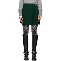 버버리 Burberry Green Wrap Miniskirt 241376F090006